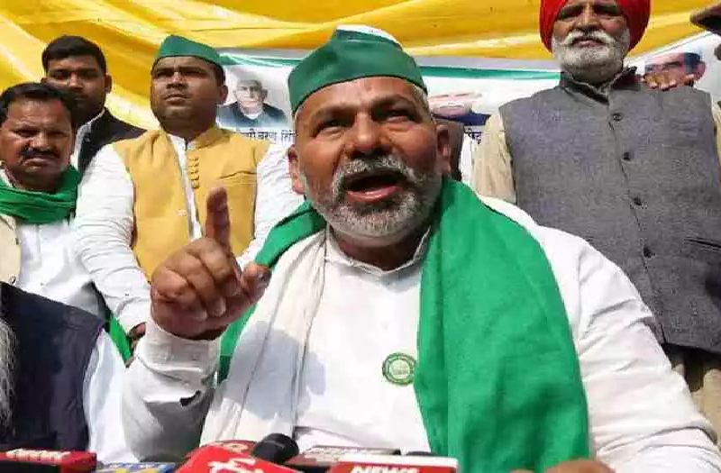 BJP पर बरसे टिकैत, कहा- हमारे मंच पर दिखे तो एक-एक के बक्‍कल उतार दिए जाएंगे